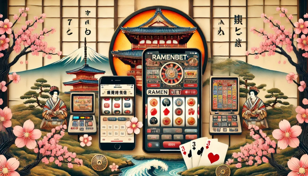 Ramenbet 入金ボーナスオンラインカジノのモバイルゲーム.' The Image Should Be In Traditional Japanes